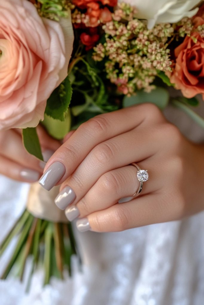 15 Gorgeous Fall Wedding Nails for Brides - pinchofglam.com 15 effortlessly chic fall wedding nails for brides fall nail colors for brides off gray