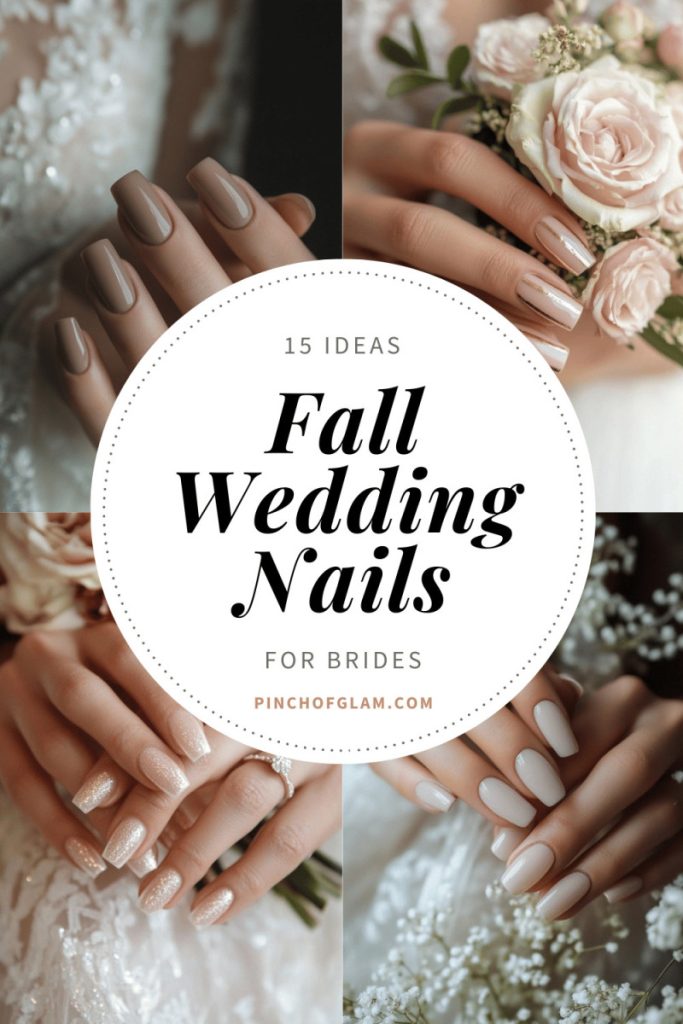 15 Gorgeous Fall Wedding Nails for Brides - pinchofglam.com 15 gorgeous fall wedding nails for brides fall wedding nails for brides 2